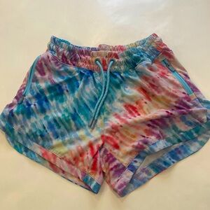 Athleta Girl All play Rainbow Tie Dye Athletic Shorts